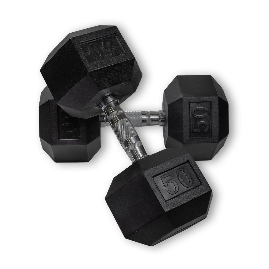 PRx Rubber Hex Dumbbells (Pairs)