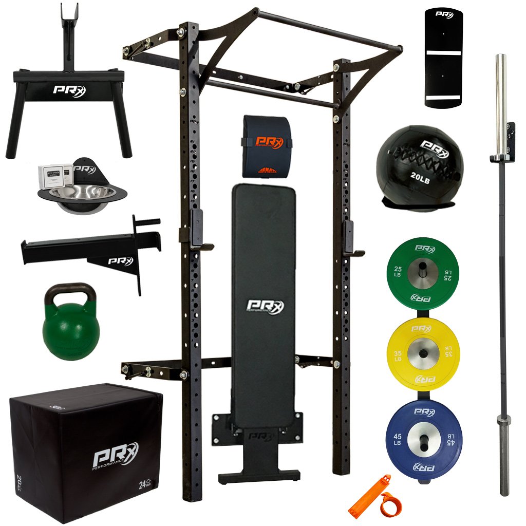 Men's Profile® PRO Elite Package with Folding Bench - Complete Home Gym